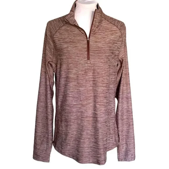 All in Motion Plum Heathered Round Hem Hoodie Sz S - Picture 1 of 6